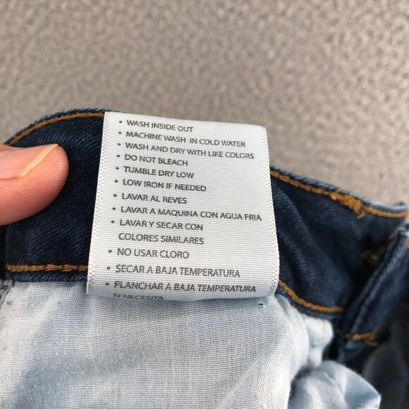 KanCan Jeans Womens 24 Blue Curvy Button Fly Skinny Distressed Medium Wash Denim - Picture 7 of 12